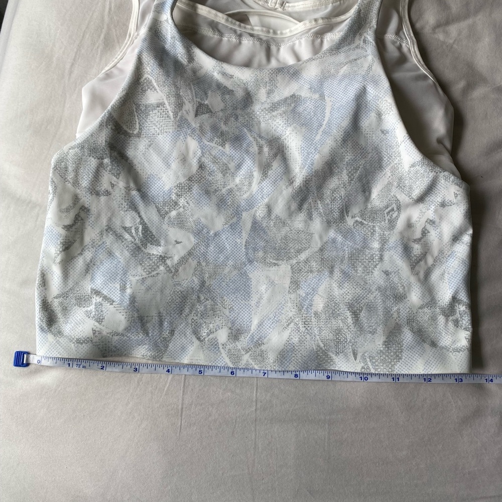 Lululemon Break Free Tank Nulux in Jasmine White Multi size 8 - Picture 8 of 11
